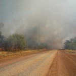 the road is on fire